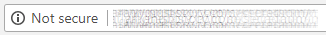 Chrome browser not secure warning