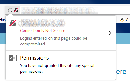 Firefox address bar padlock