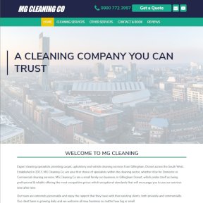 MG Cleaning Home Page